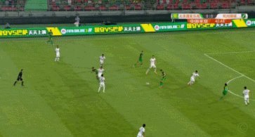 张稀哲突施冷箭中柱后破门！国安2-1浙江